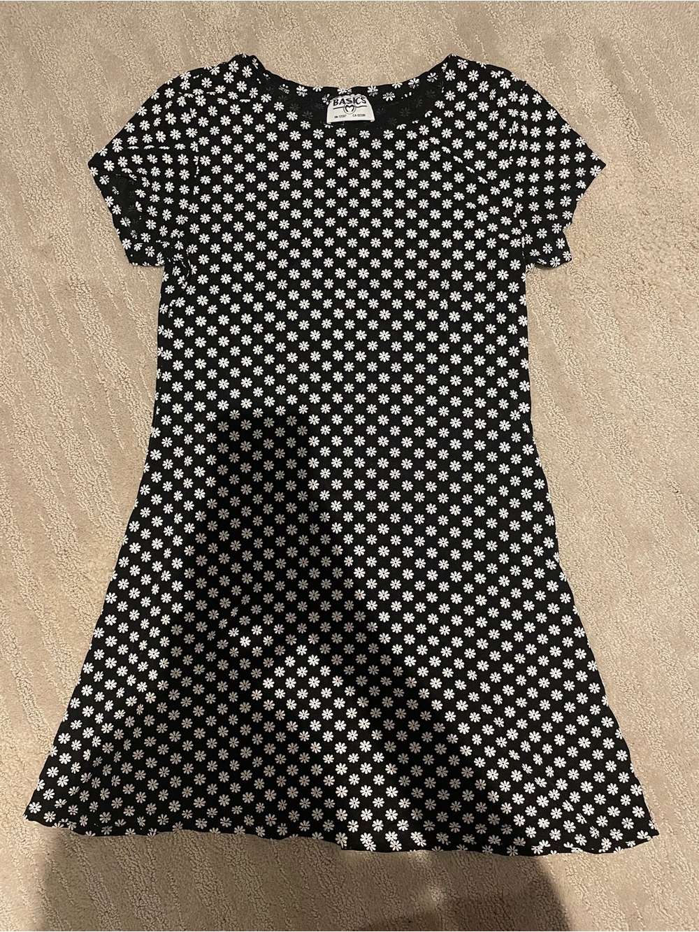 Black and White Flower Dress